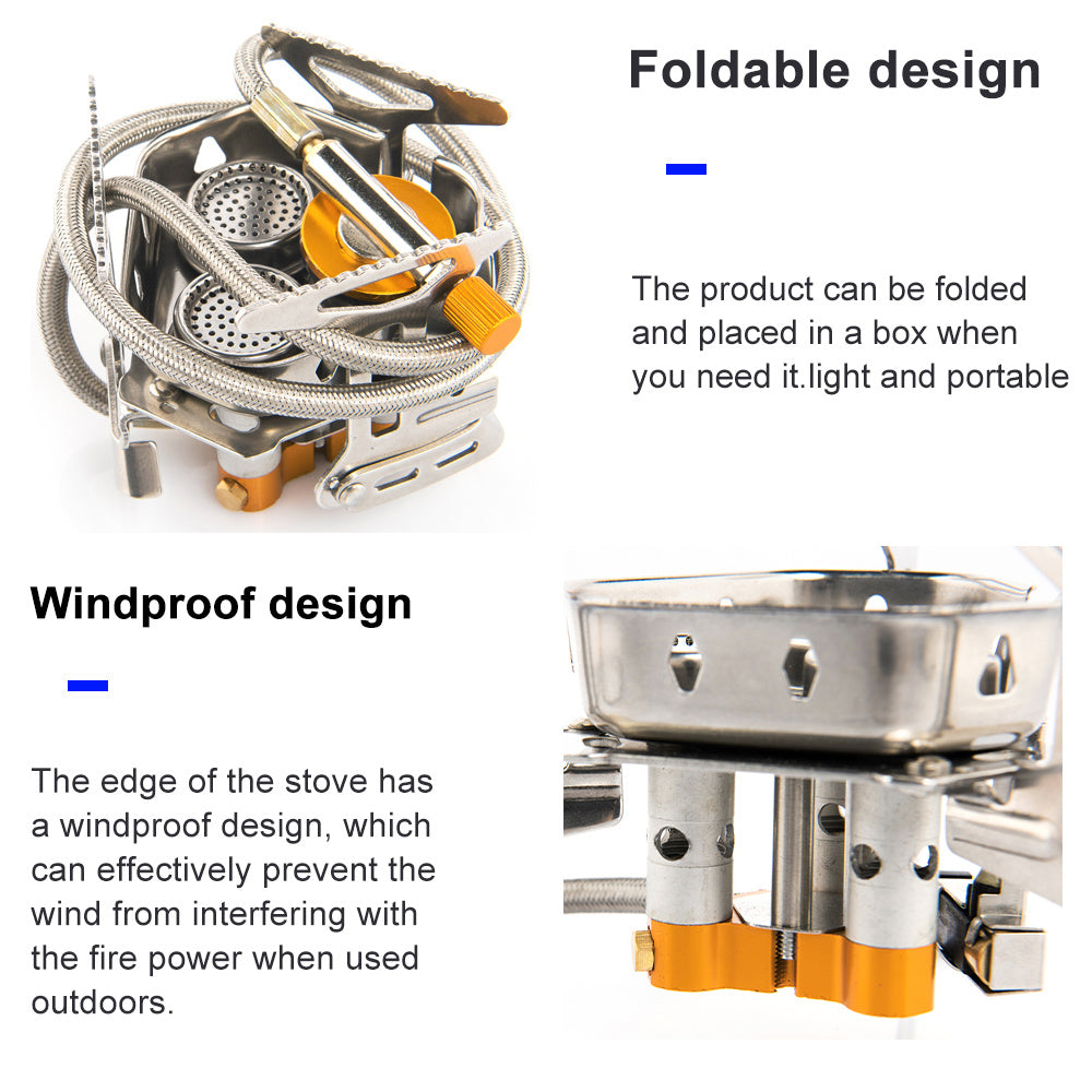 MULTI-FUEL Portable Windproof Camp Stove