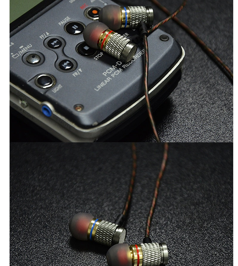 Earbuds w/ metal subwoofer