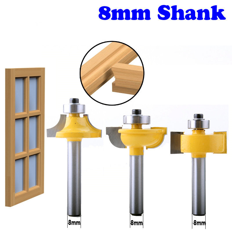 Window and Cabinet Door Router bits