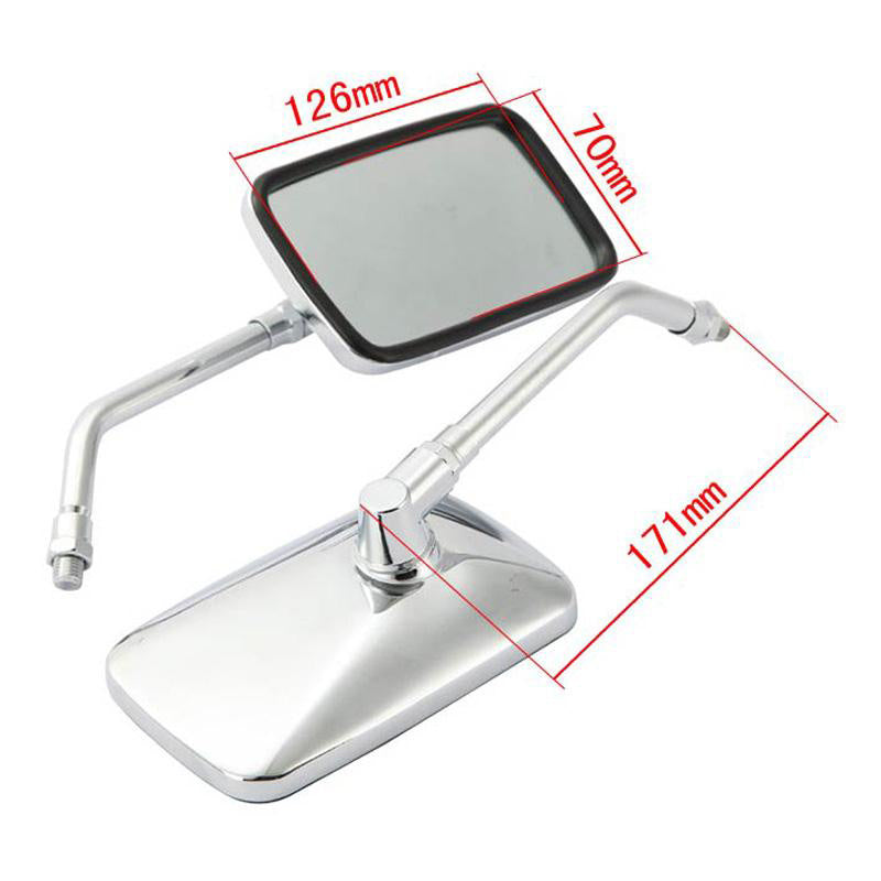 Motorcycle replacement rearview mirror