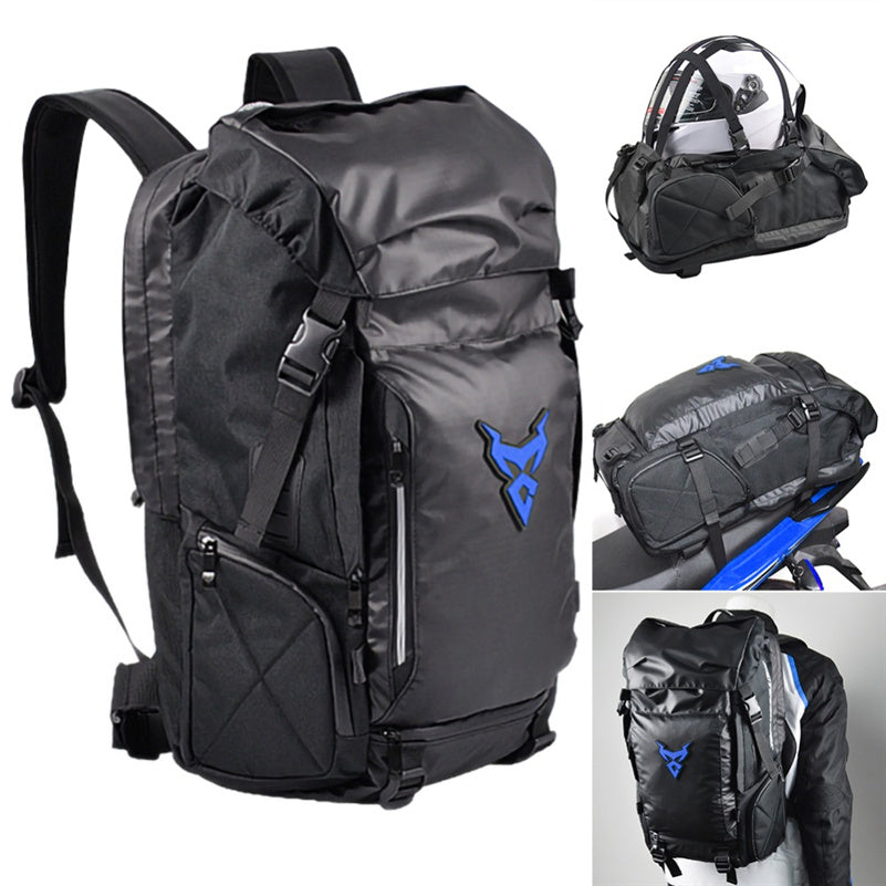 Motorcycle Travel Backpack & Helmet Bag