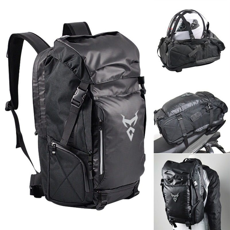 Motorcycle Travel Backpack & Helmet Bag