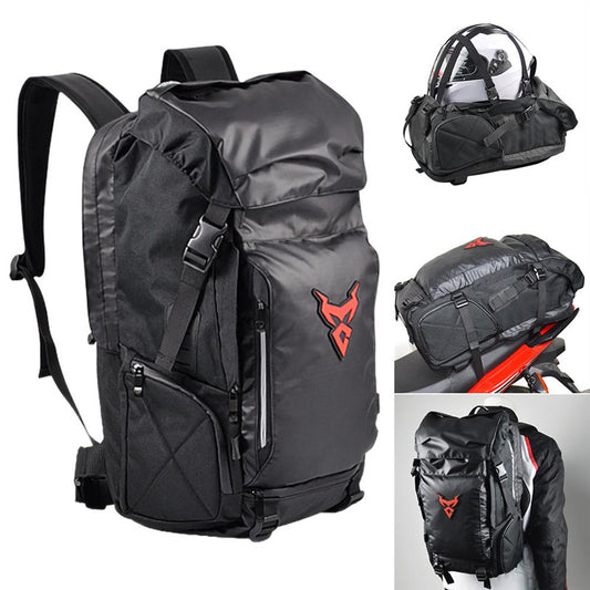 Motorcycle Travel Backpack & Helmet Bag