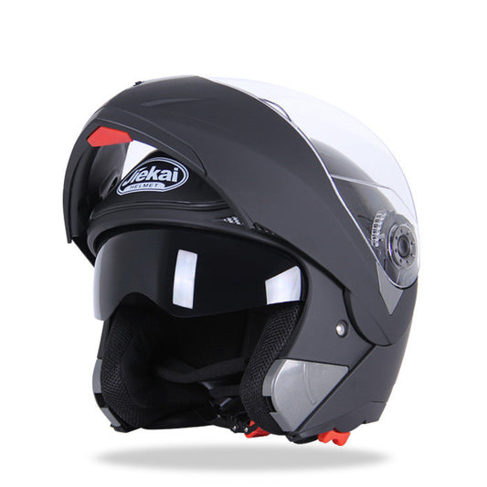 Motorcycle Helmet with inner and outer visor