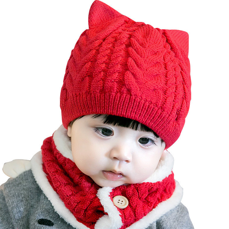 Youth/Kids Hat and Scarf Knit Set