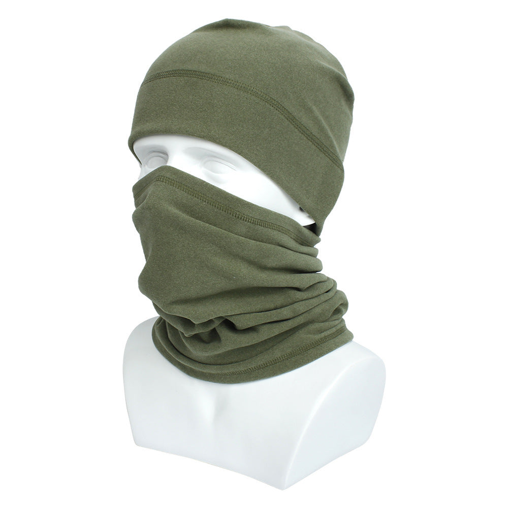 Fleece Sports Cycling Hat And Scarf Set