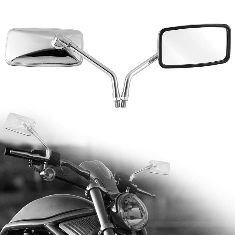 Motorcycle replacement rearview mirror