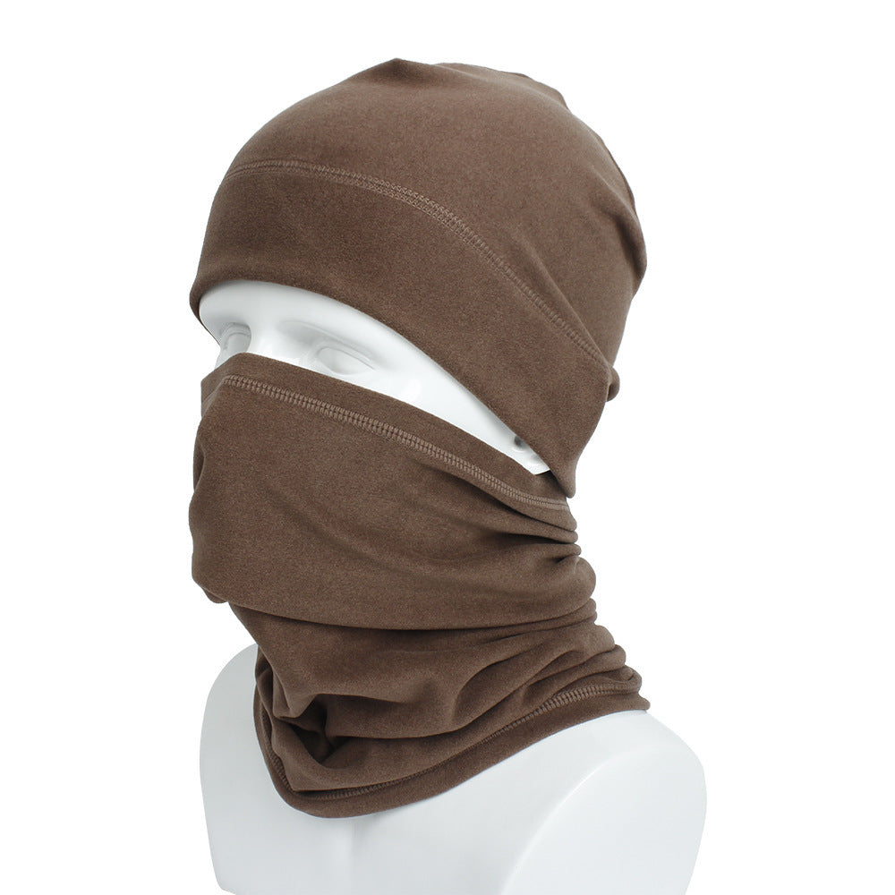 Fleece Sports Cycling Hat And Scarf Set