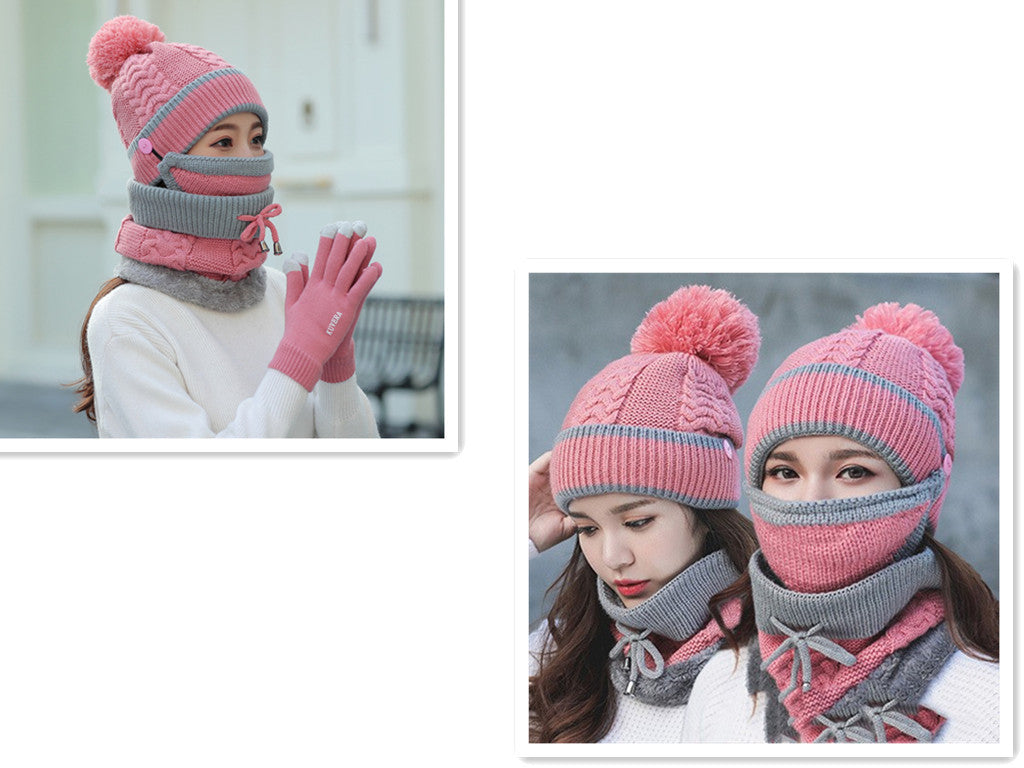 Youth/Kids Hat and Scarf Knit Set