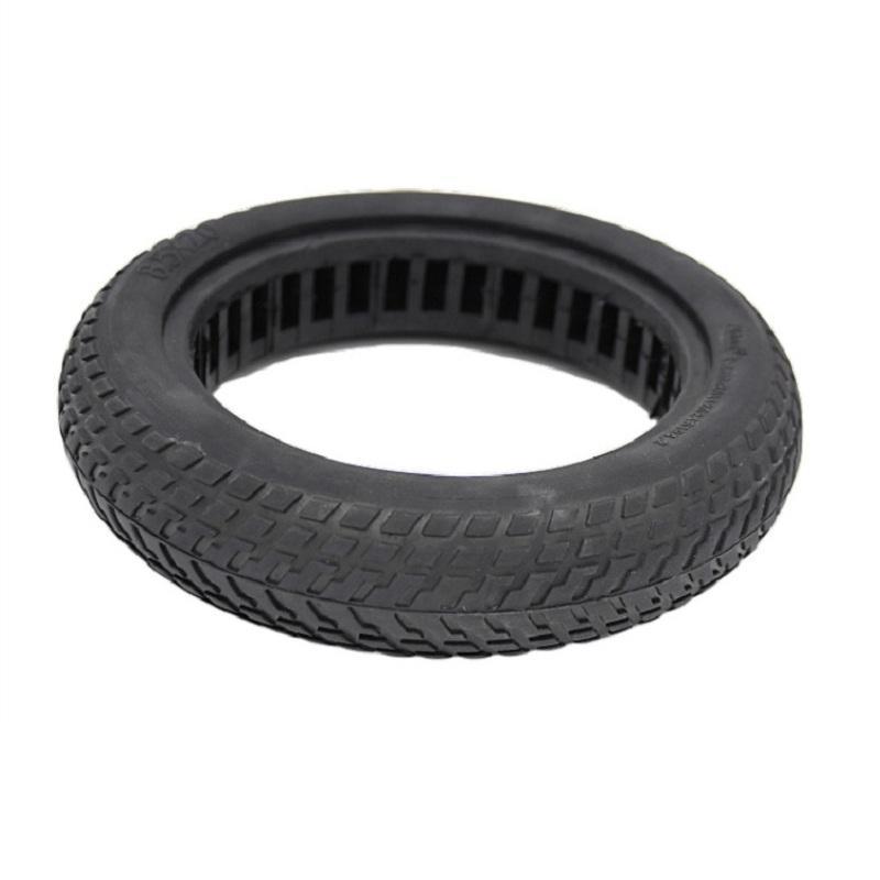 Honeycomb shock-absorbing solid tire