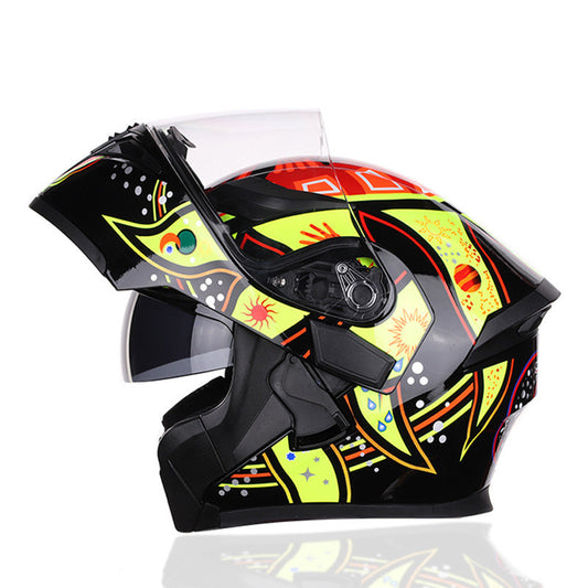 Motorcycle racing helmet