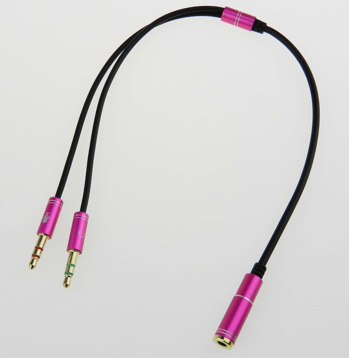 Stereo One-input/TWO output stereo headset Cable