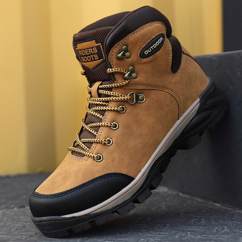 Insulated Leather Winter Hiking Boots