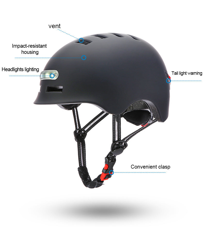 Cycling/Skateboard Forward and Rear Lighted Helmet