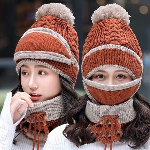 Youth/Kids Hat and Scarf Knit Set