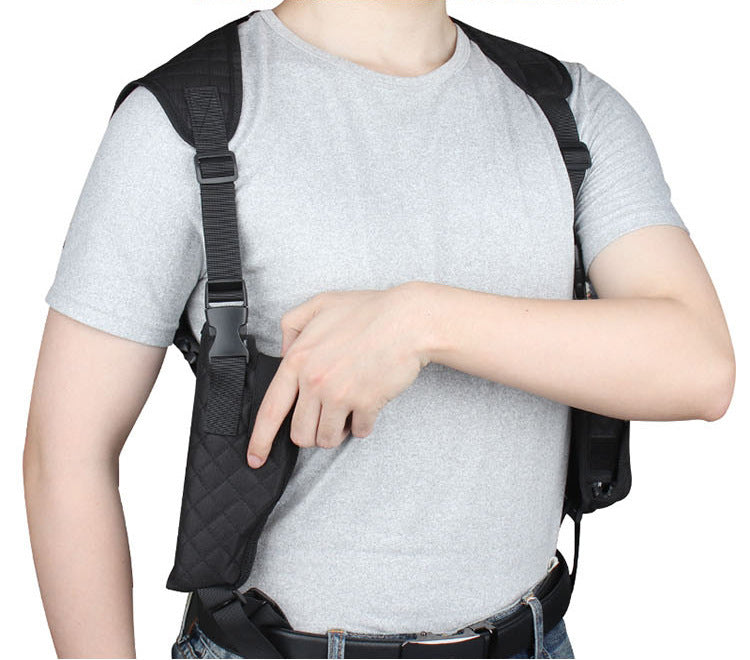 Gun Holster Portable with Double Magazine Pouch