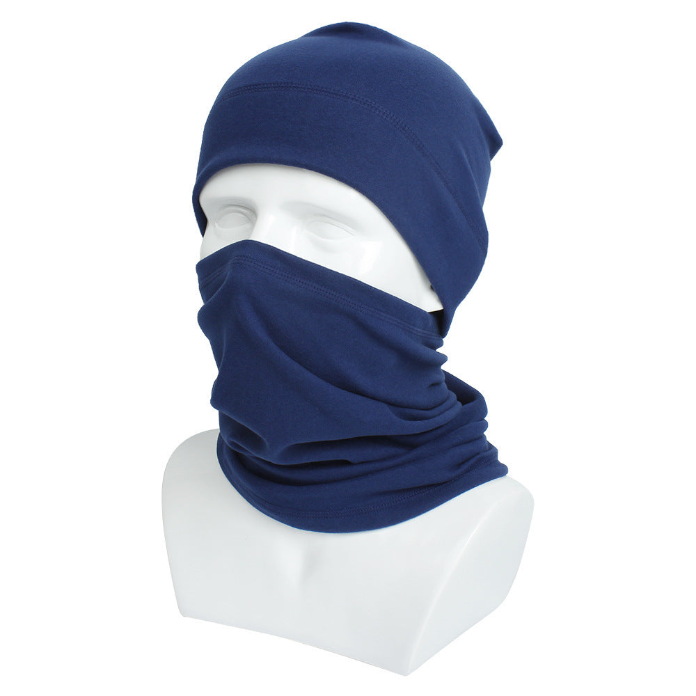 Fleece Sports Cycling Hat And Scarf Set