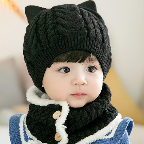 Youth/Kids Hat and Scarf Knit Set