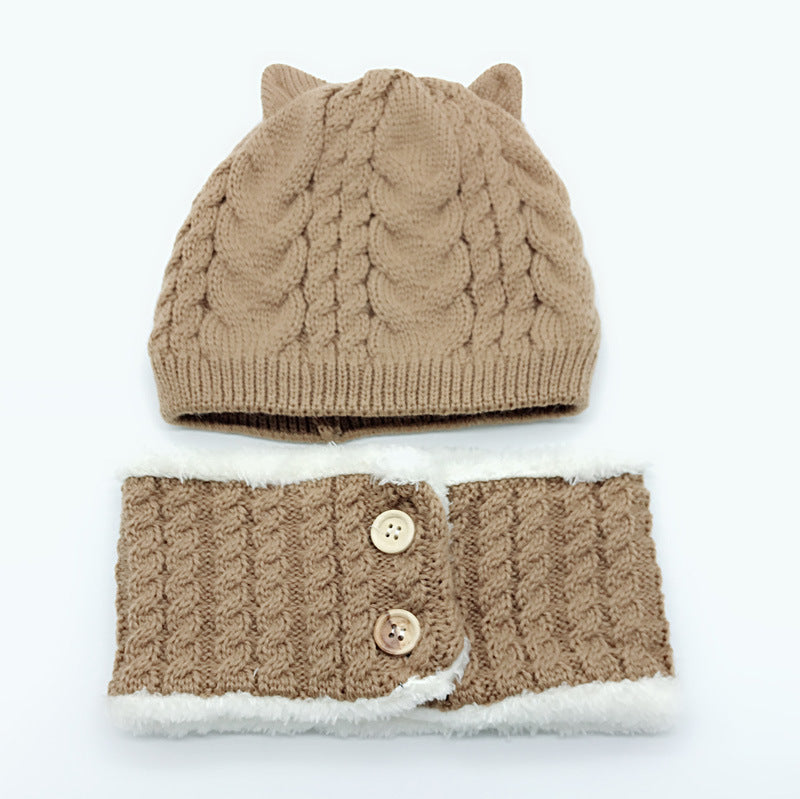 Youth/Kids Hat and Scarf Knit Set