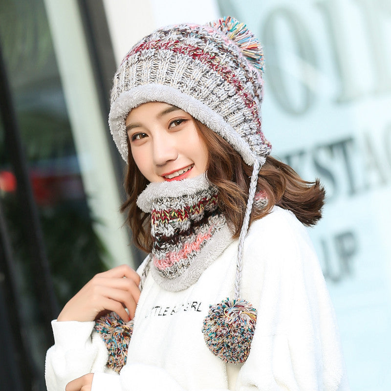 Loose Hat Scarf Set Various colors