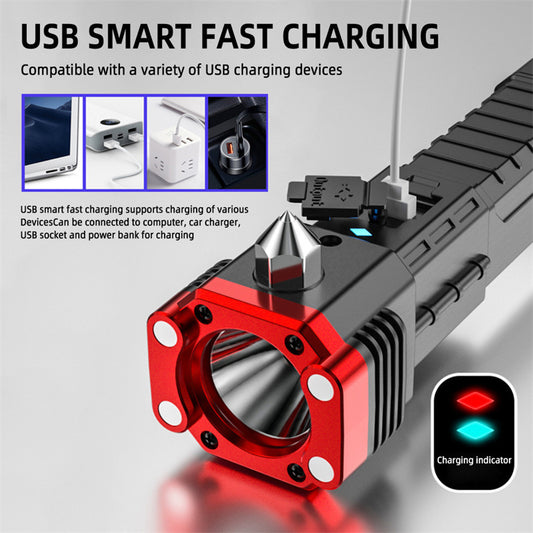 USB Rechargeable Car Work Light/Safety Hammer Multi-tool