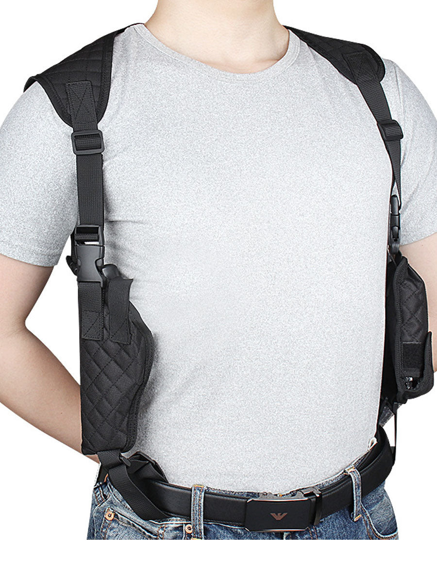 Gun Holster Portable with Double Magazine Pouch