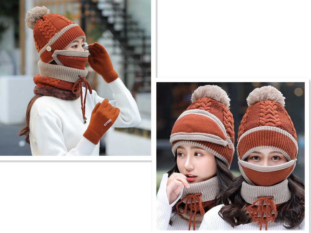 Youth/Kids Hat and Scarf Knit Set