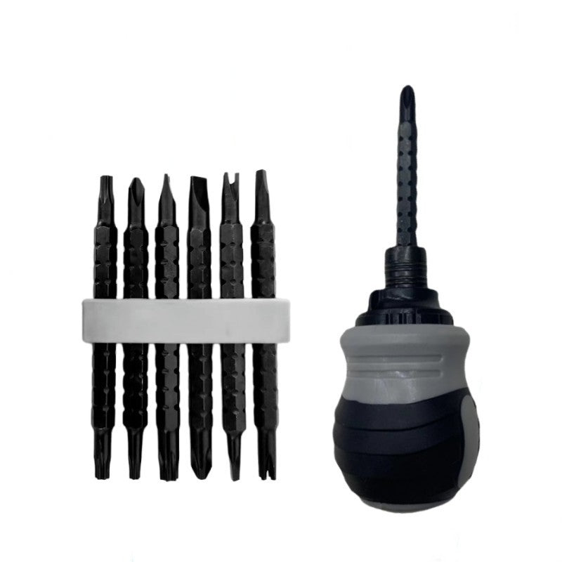 Ratcheting Screwdriver Set w/ bits storage