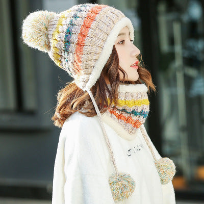 Loose Hat Scarf Set Various colors