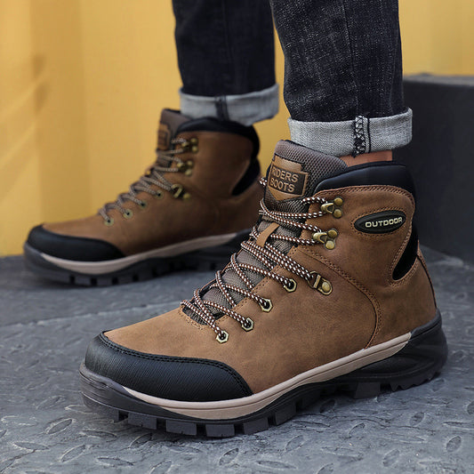 Insulated Leather Winter Hiking Boots