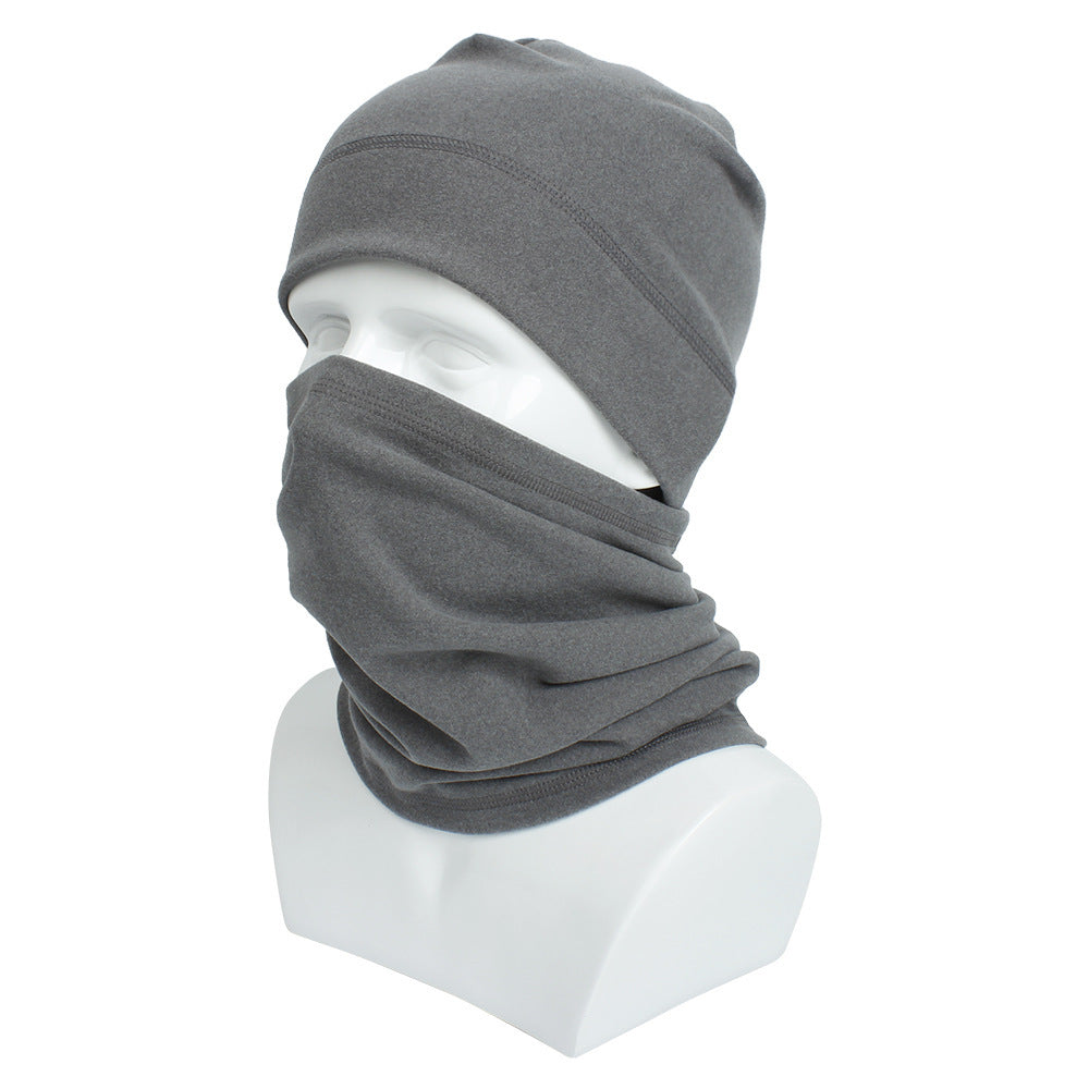 Fleece Sports Cycling Hat And Scarf Set