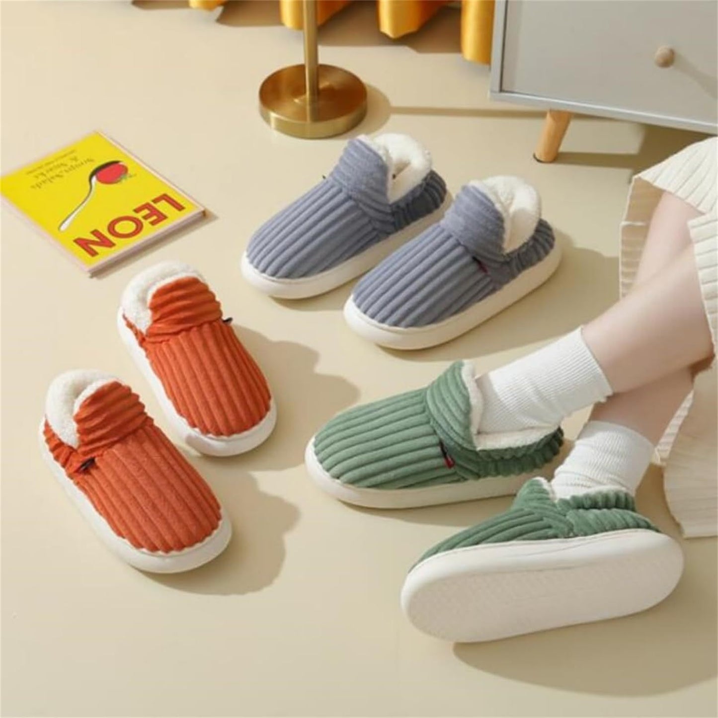 Cotton Slippers - Warm and Fluffy